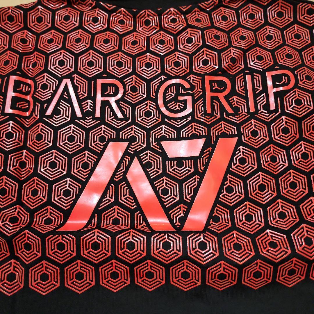 A7 BAR GRIP Tシャツ 黒×赤 Lサイズ