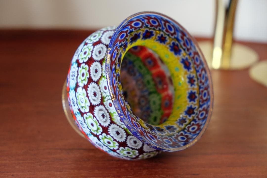 イタリア 民藝 ミルフィオリ 花瓶 検)ワイングラス 皿 江波冨士子 舩木倭帆