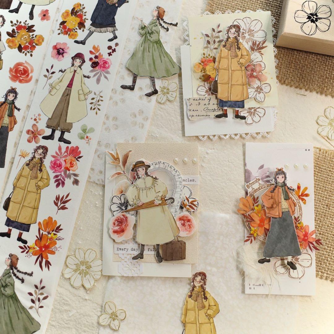 壹洱原创《暖冬》海外マスキングテープ　マステ 【1556】