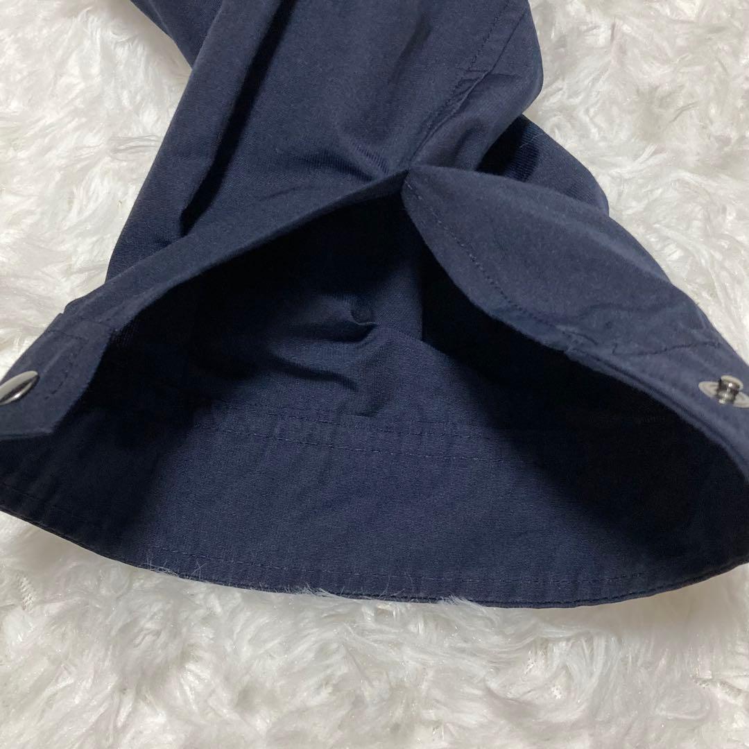 【美品】23区 46 コート ライトタッサーモッズコート ゆったり 体型カバー