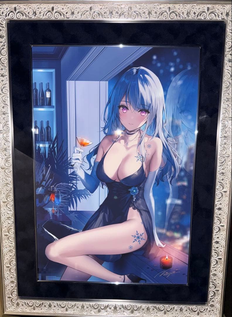 【ゲリラ割】《正規品》アールビバン版画 necomi DX版 真冬の駆け引き