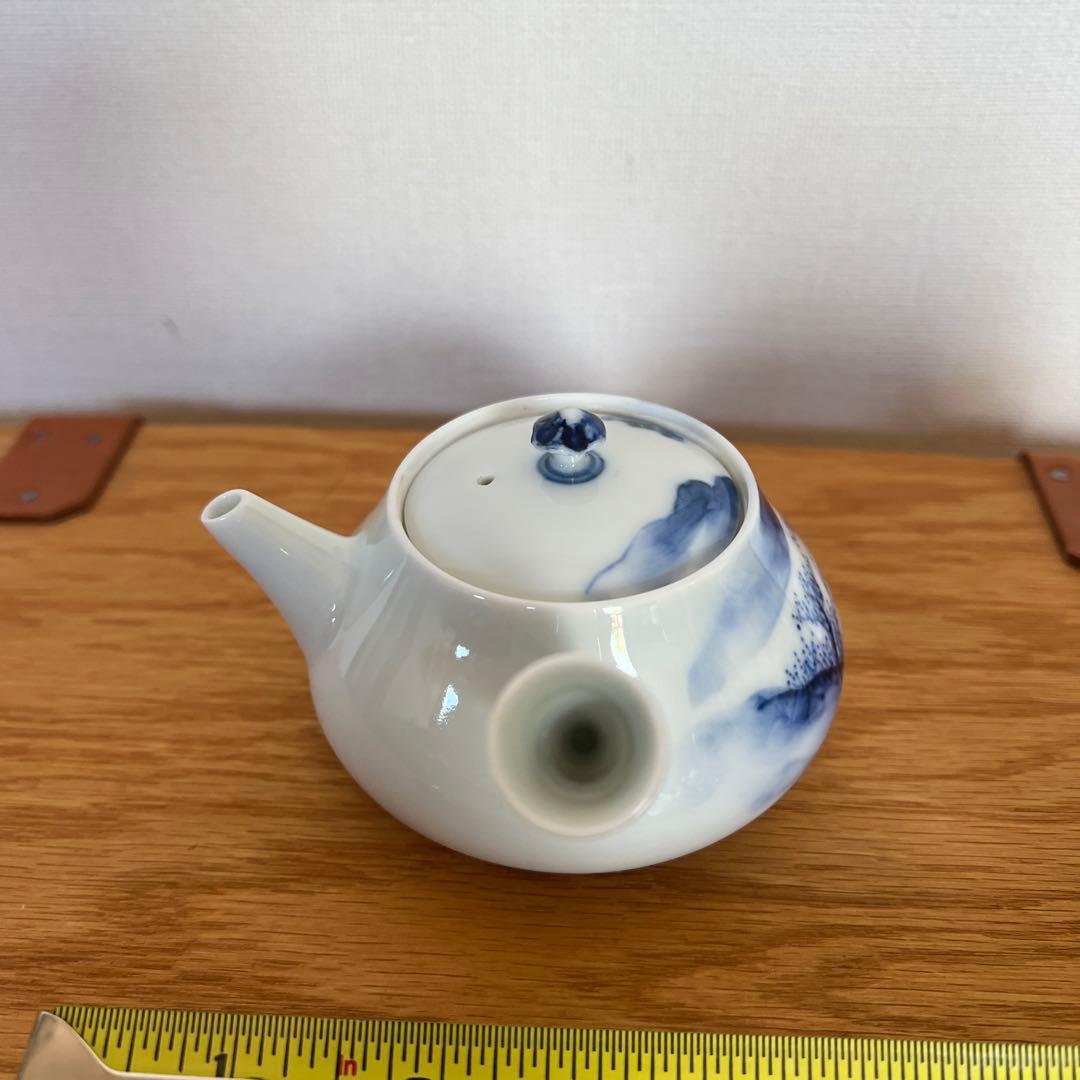 茶道具　平安竹泉　茶碗4客　急須