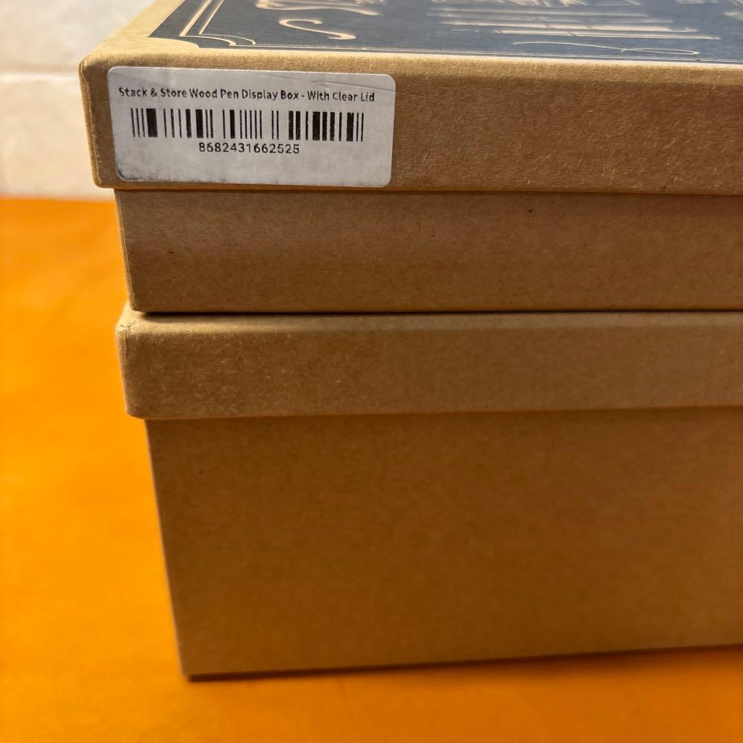 筆記具 STACK & STORE WOOD PEN TRAY CLEAR LID
