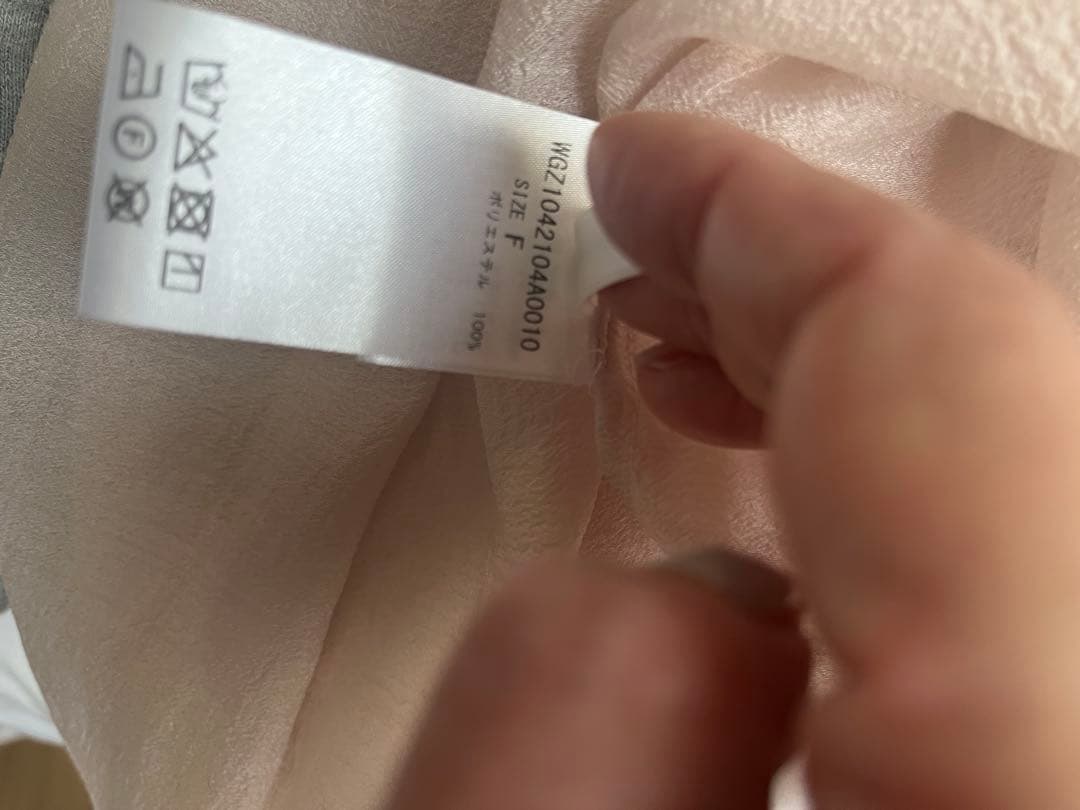 美品！ウィムガゼットオウガンザボウブラウスベビーピンク