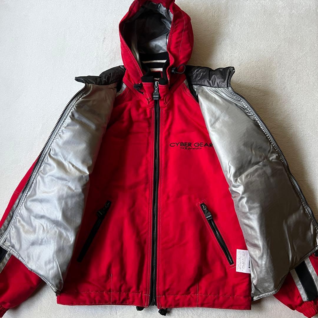 DESCENTE デサント 上L 下XL スキーウェア 上下 セットアップ 赤黒