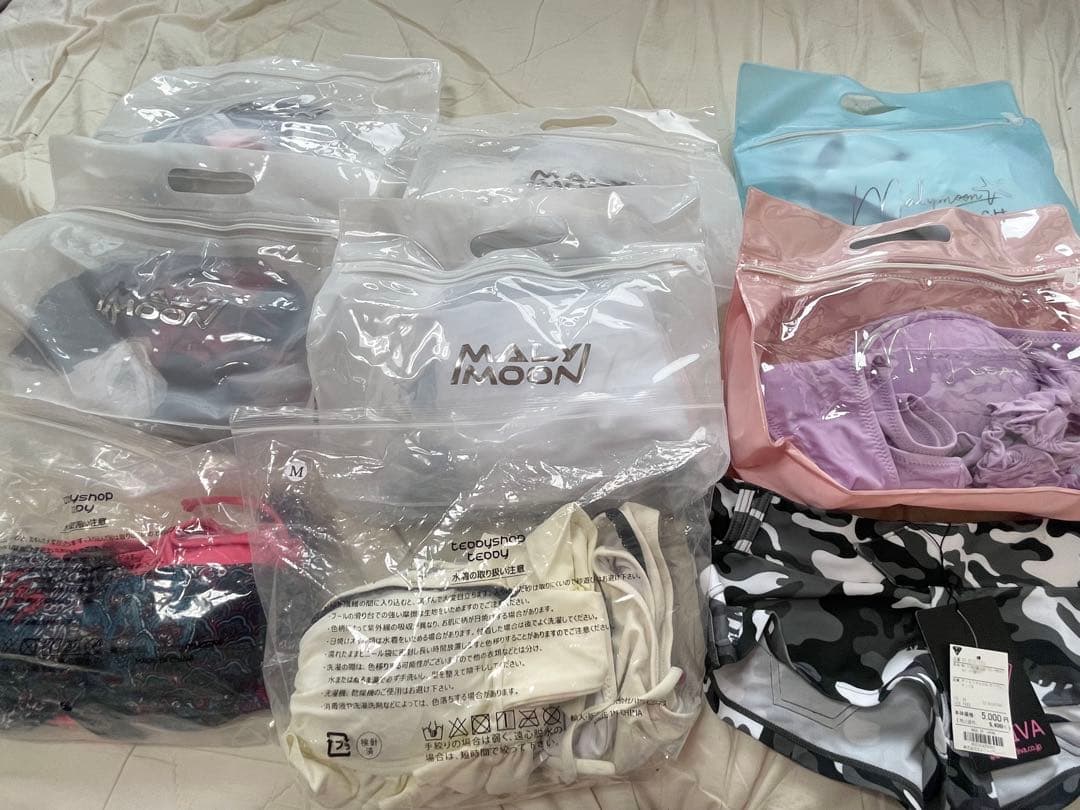 マリームーン 競泳水着5着 ビキニ3着 まとめ売り セット Malymoon