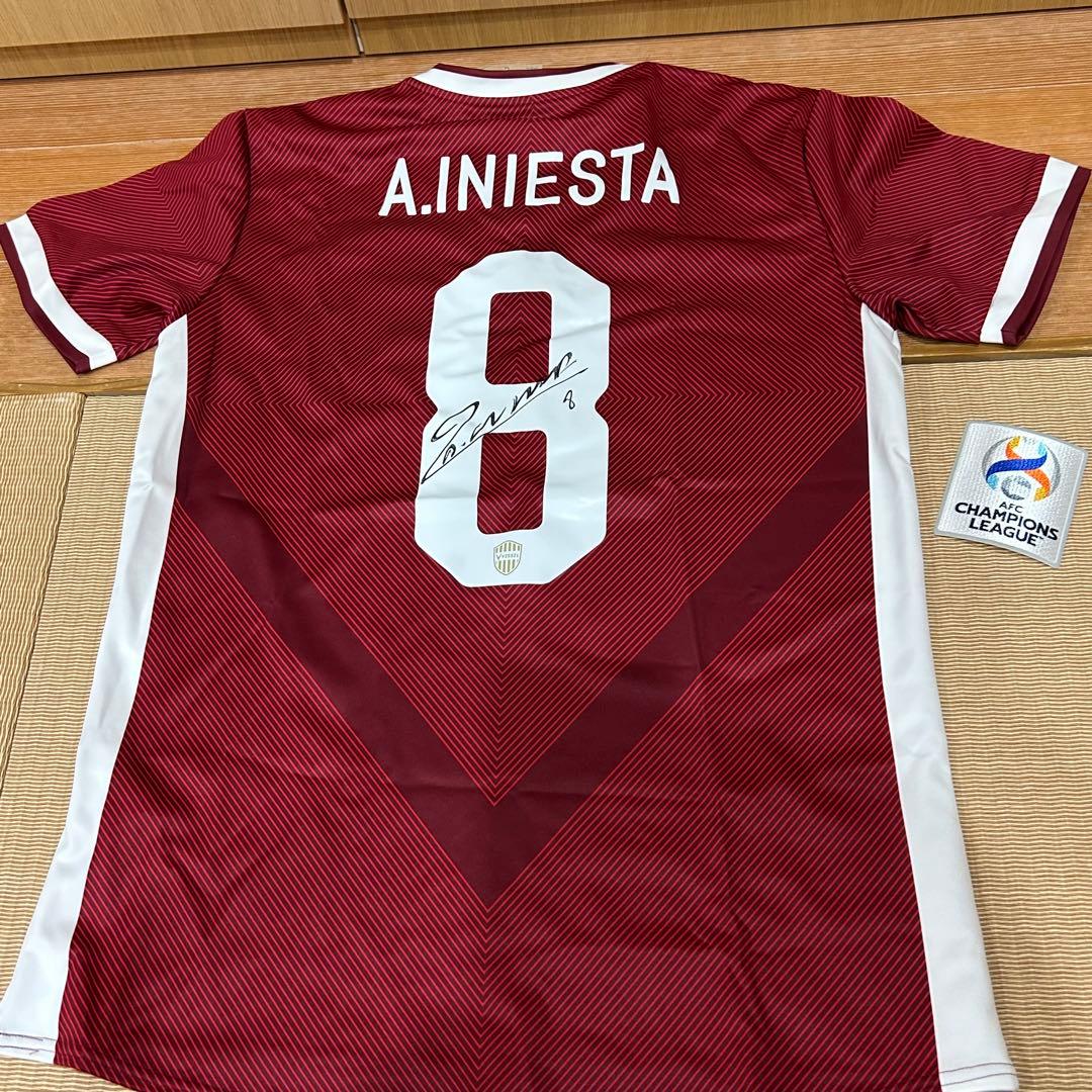 アンドレス・イニエスタ 直筆サインユニフォーム ACL レプリカ ヴィッセル神戸