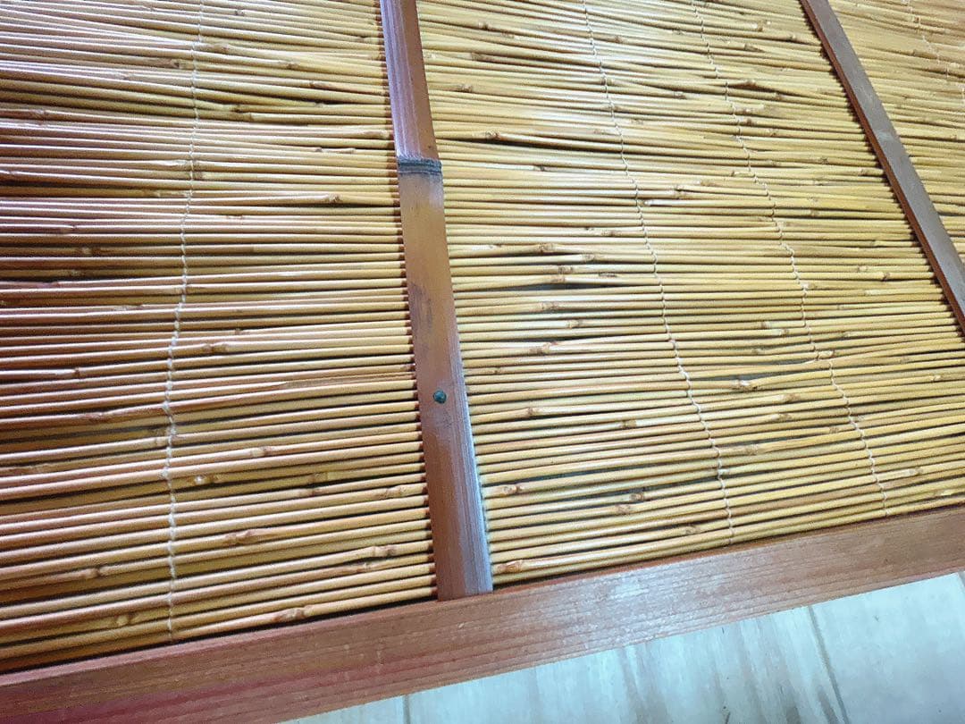 古い建具 4枚 簾戸 すど 葦戸よしど 夏障子 御簾戸 No3