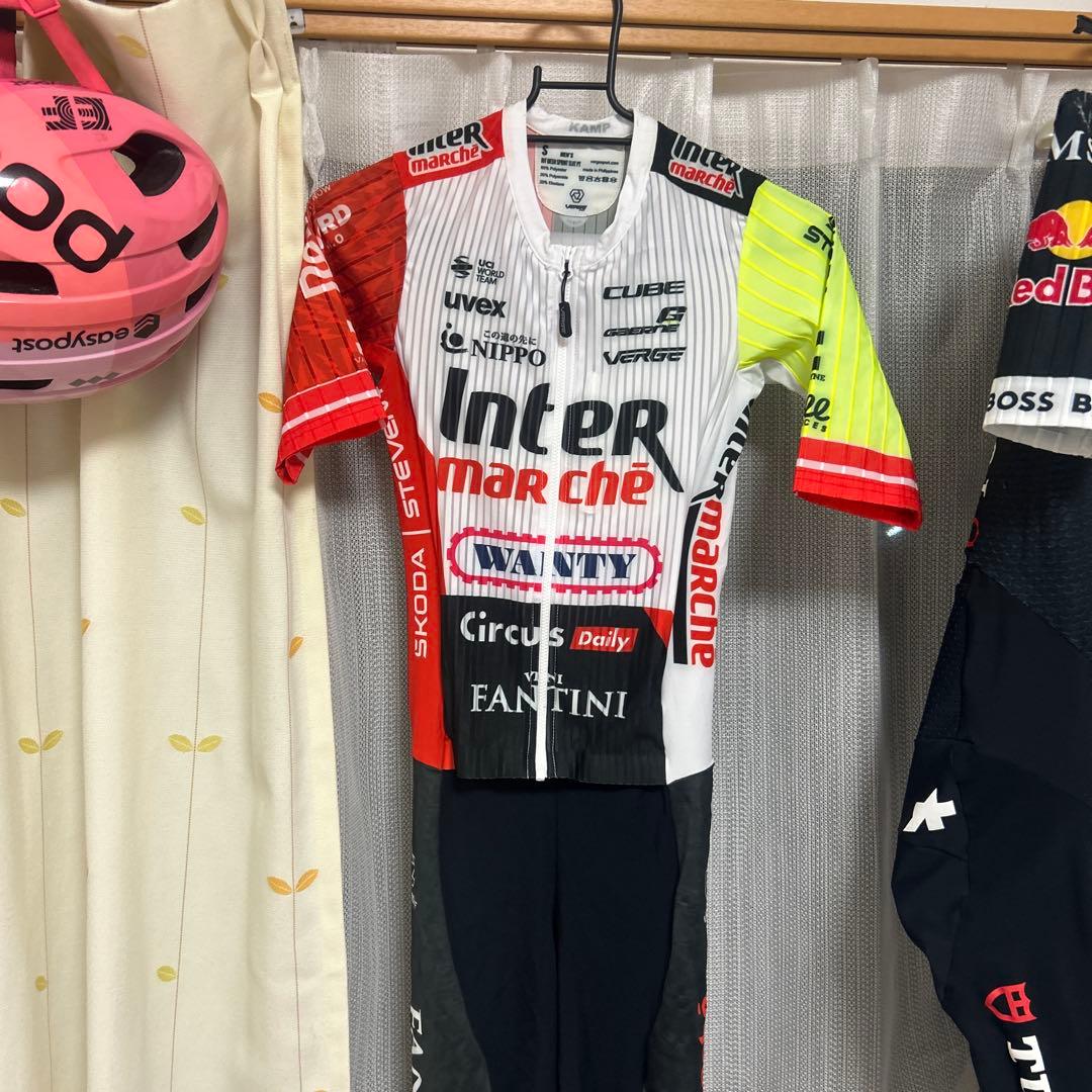 選手支給品　アンテルマルシェ・ワンティ　サイクルジャージ　チャンピオンジャージ