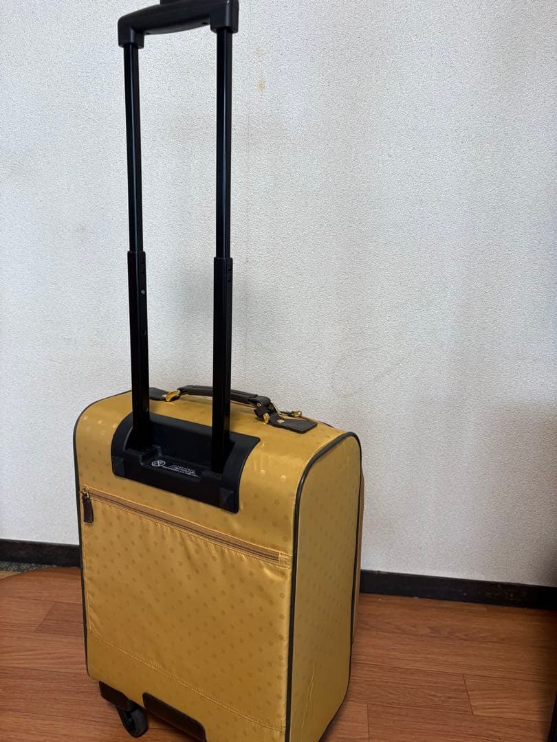 ACE イエロードット柄キャリーカート　ソフト　美品　マッキントッシュ