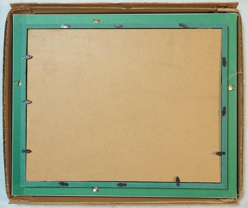 油絵　静物画　岡本太郎　ドラマ　F６号　額付き　手描き　肉筆