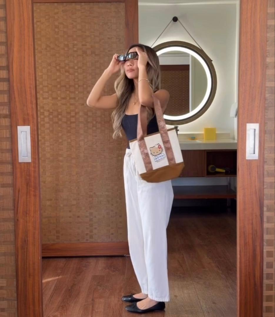 【未使用】ハワイ abcstore 日焼けキティ トートバッグ ぬいぐるみセット