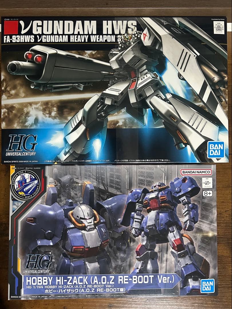 HG νガンダムHWS ホビーハイザック