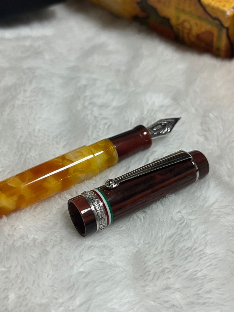 ☆日本限定50本 新品未使用 デルタ 万年筆 エミリアロマーニャ ニブF☆