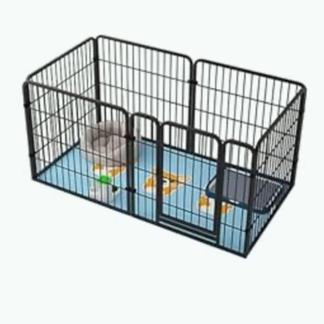 ペットサークル 犬 ペットフェンス サークルケージ ドア付きDIY 室内 屋外