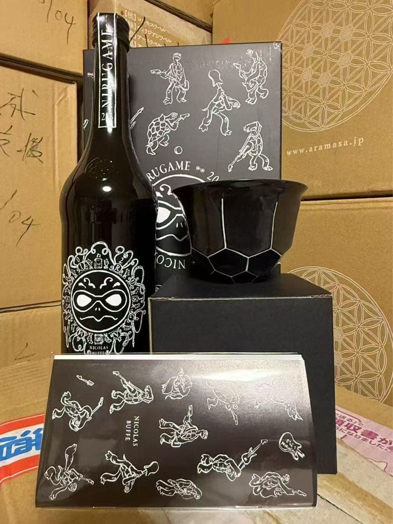 新政酒造 涅槃龜10周年酒＆ 田村氏作「龜碗(かめわん)」セット