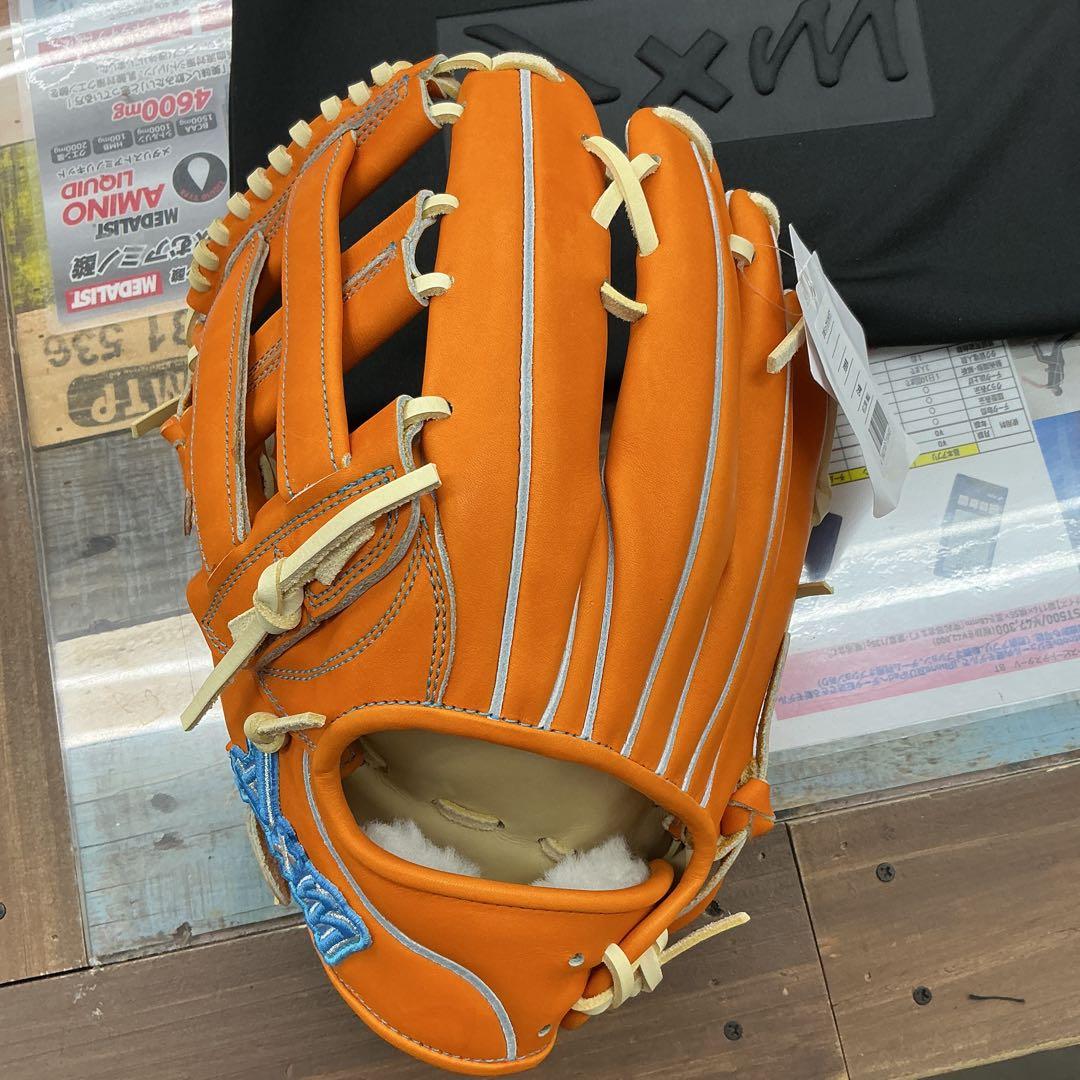 DXM オレンジ レザー硬式外野手グローブ