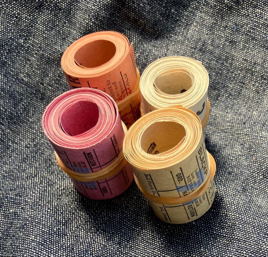 トリッピー・ヴィンテージ包装紙12ｍ&バスチケット50枚×4種×5