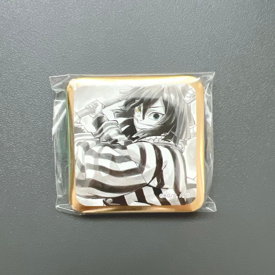 鬼滅の刃　伊黒小芭内　複製複製ミニ色紙 B お楽しみくじ　スクエア缶バッジ