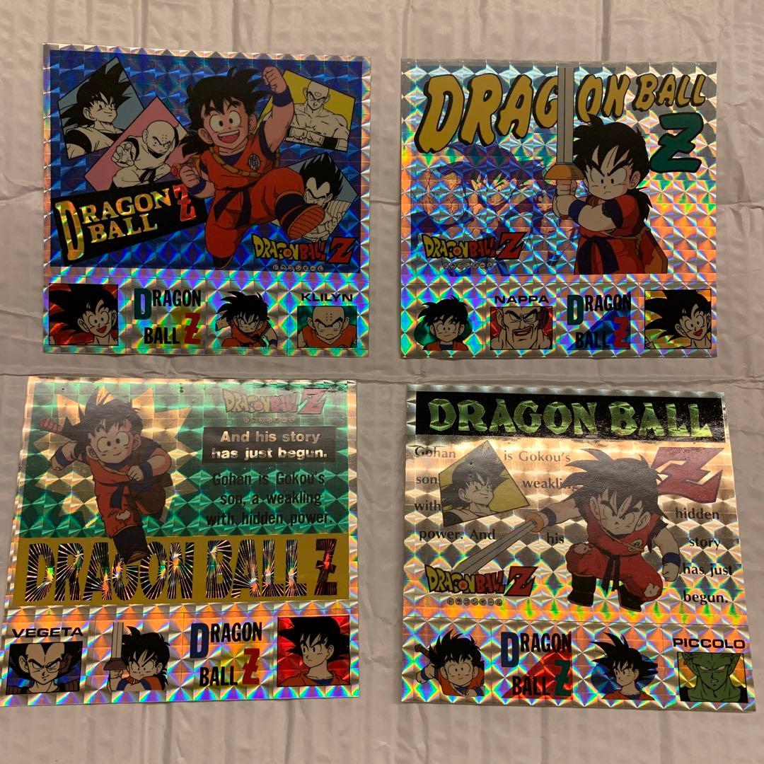ドラゴンボールZキラシール4枚セット