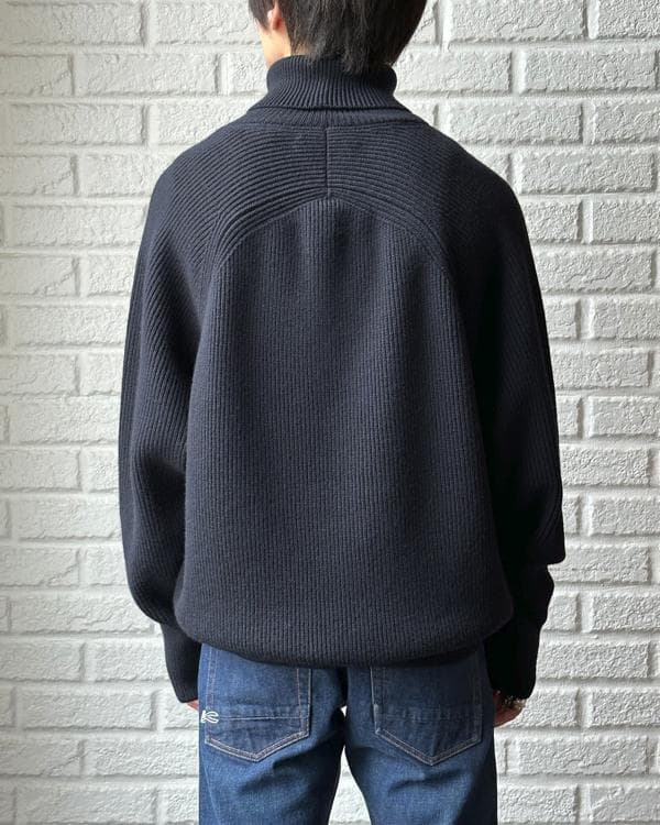 【美品/希少サイズ】AUBERGE タートルネック TRUFFORT ネイビー