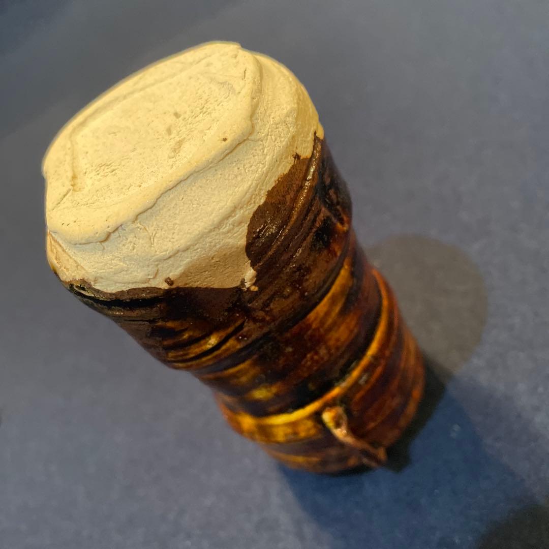 「茶入」桃山窯【林 英仁】(造)『織部の茶入』共箱　茶道具