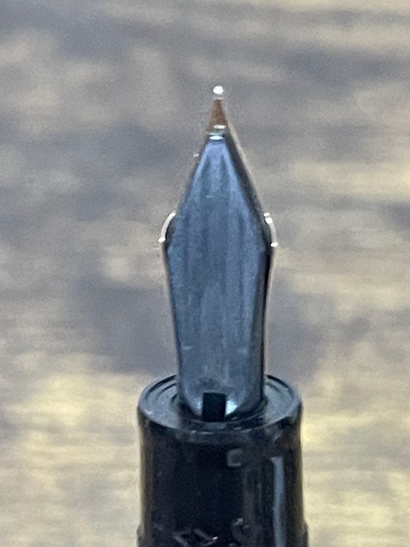 試筆のみ　初代　ジャスタス　14金　万年筆　細字　パイロット　嵌合式　備品付き