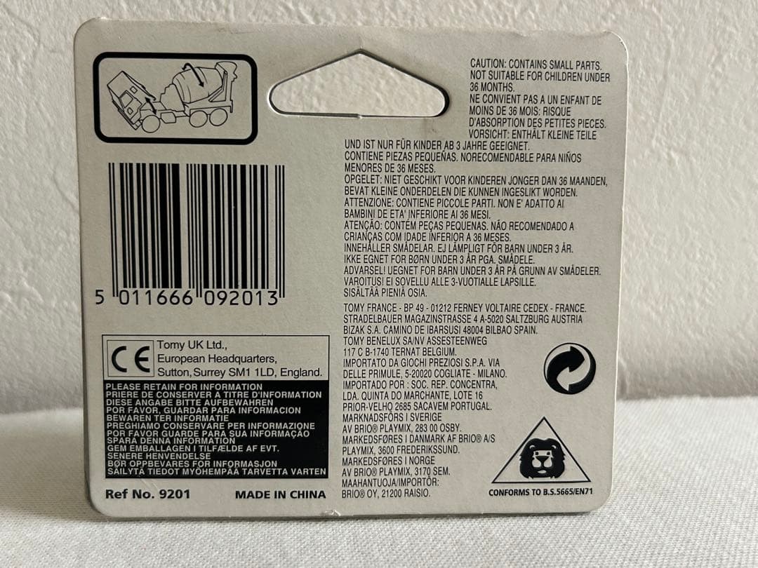 トミカ ブリスターパック ヨーロッパ輸出 NISSAN CEMENT MIXER