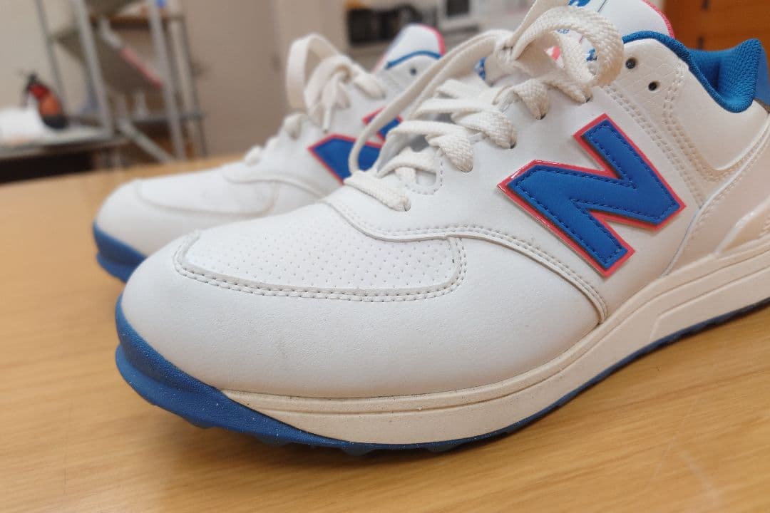 着用1回☆ニューバランス574 v3 SLスパイクレスゴルフシューズ24.5cm
