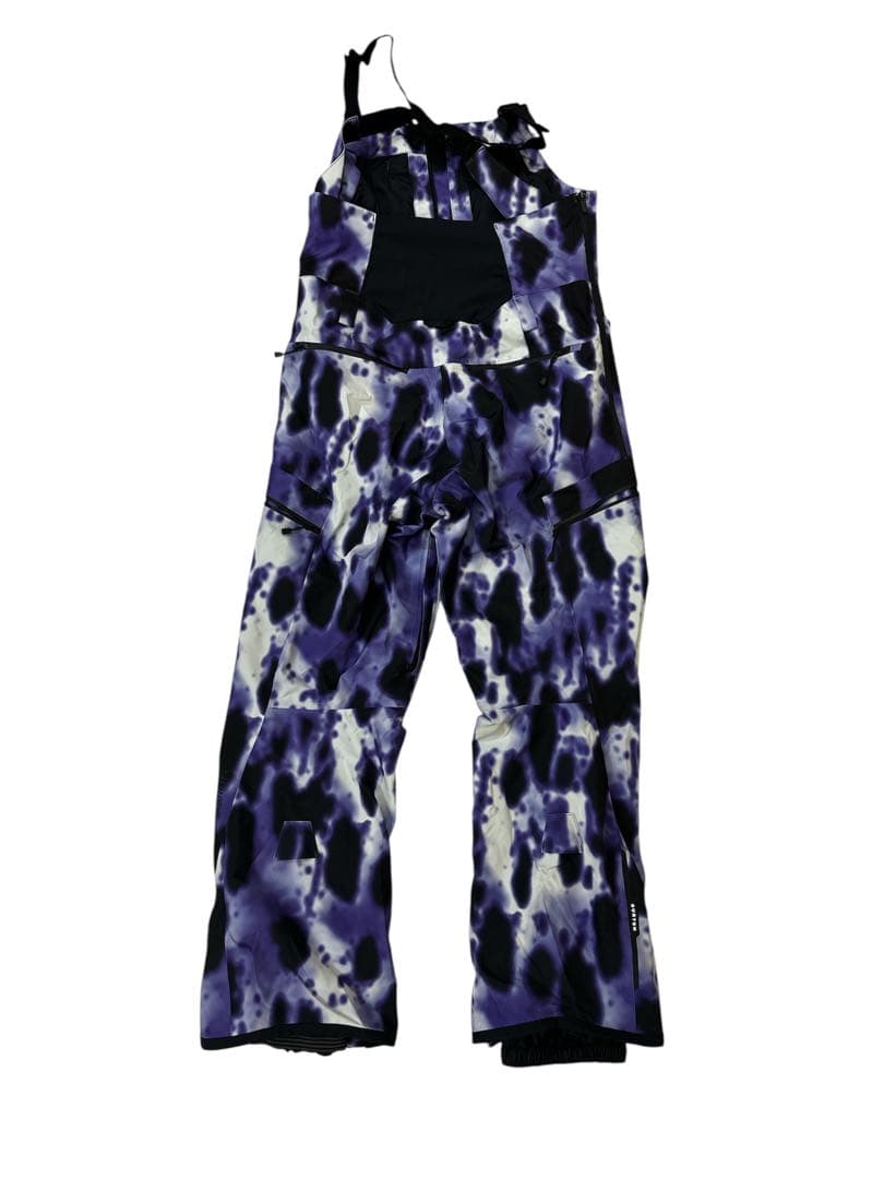 BURTON Gore Tex 紫と白 タイダイ オーバーオール