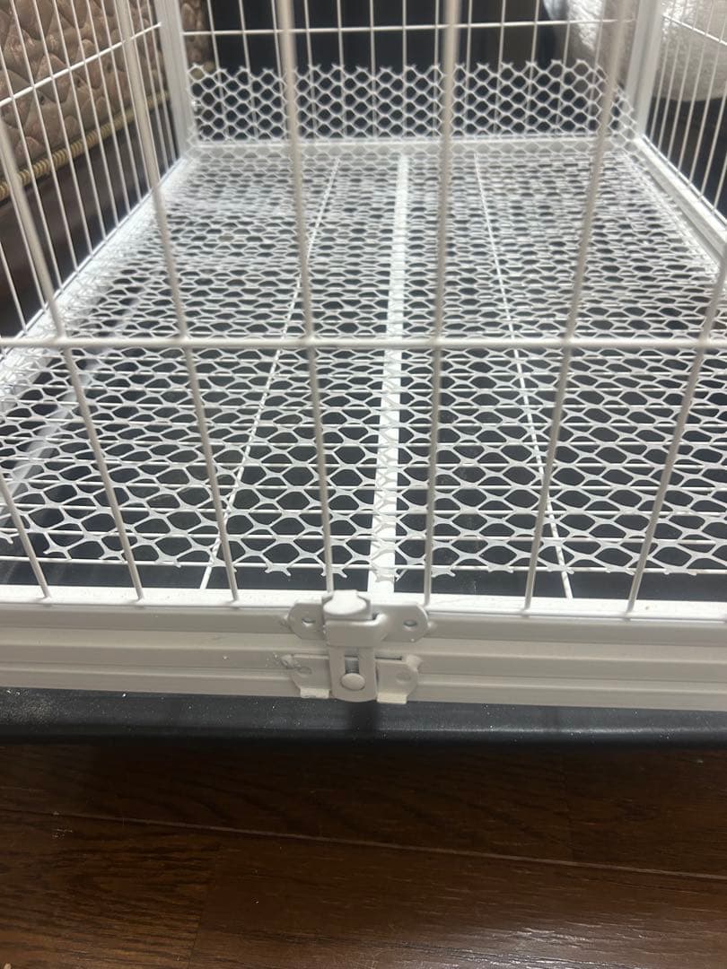 キャットケージ 3段タイプ 78cm キャスター付き　ホワイトカラー