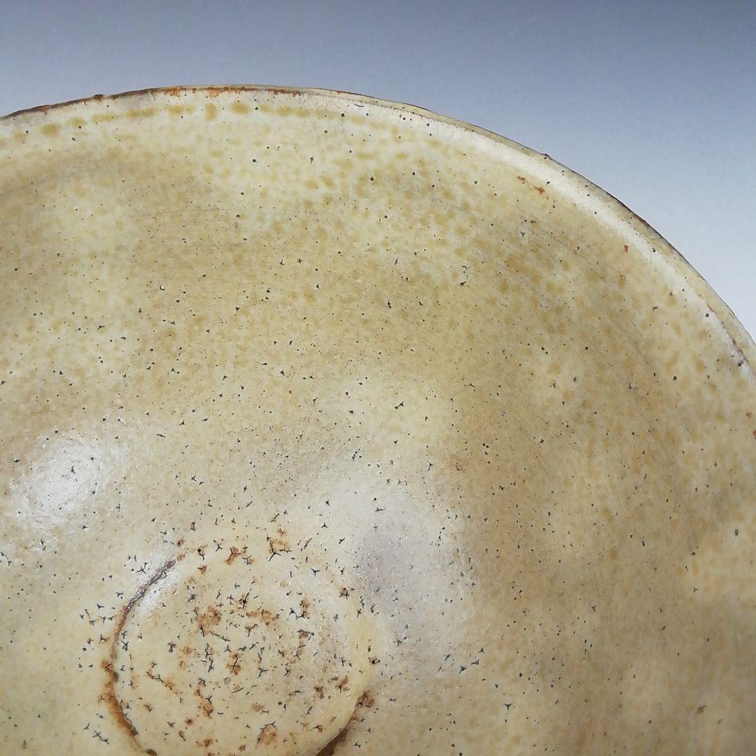 Ｗ２０７　茶碗　『黄伊羅保　茶碗』『深草窯　西川實 作』　共箱　抹茶碗　茶道具