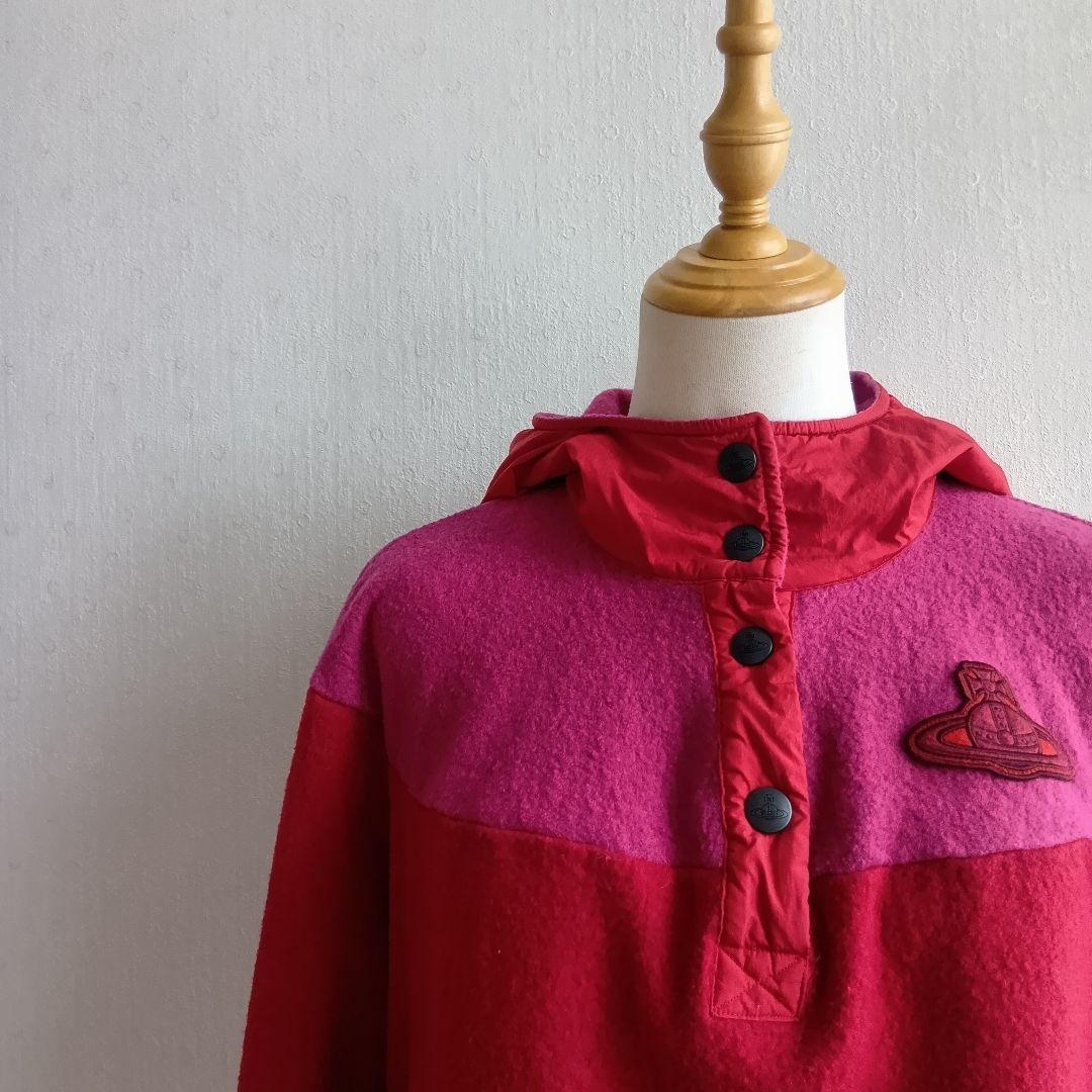 Vivienne Westwood ウールブークレーバレルブロッキングフーディー