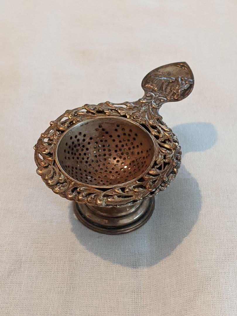 ティー ストレーナー シルバー アンティーク 銀製 茶こし