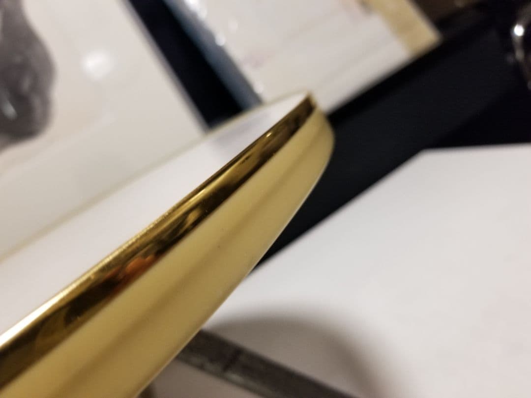 1970's　回転式　スペースエイジ　ポストモダン　オフオワイト　ゴールド　三脚