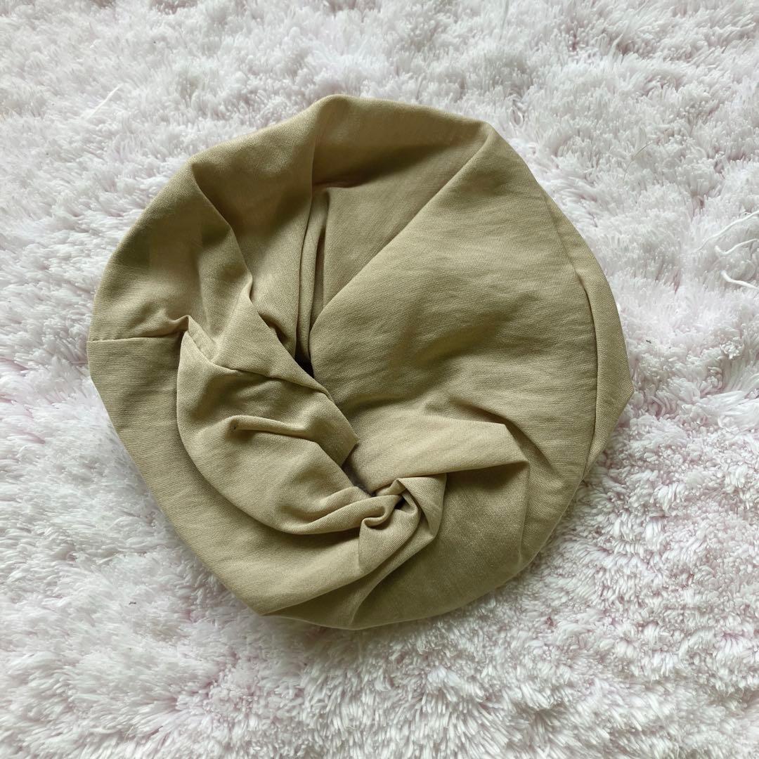 今だけお値下げ中⭐︎BAREN花柄刺繍スカーフハット　ベージュ/黒　Mサイズ完売品