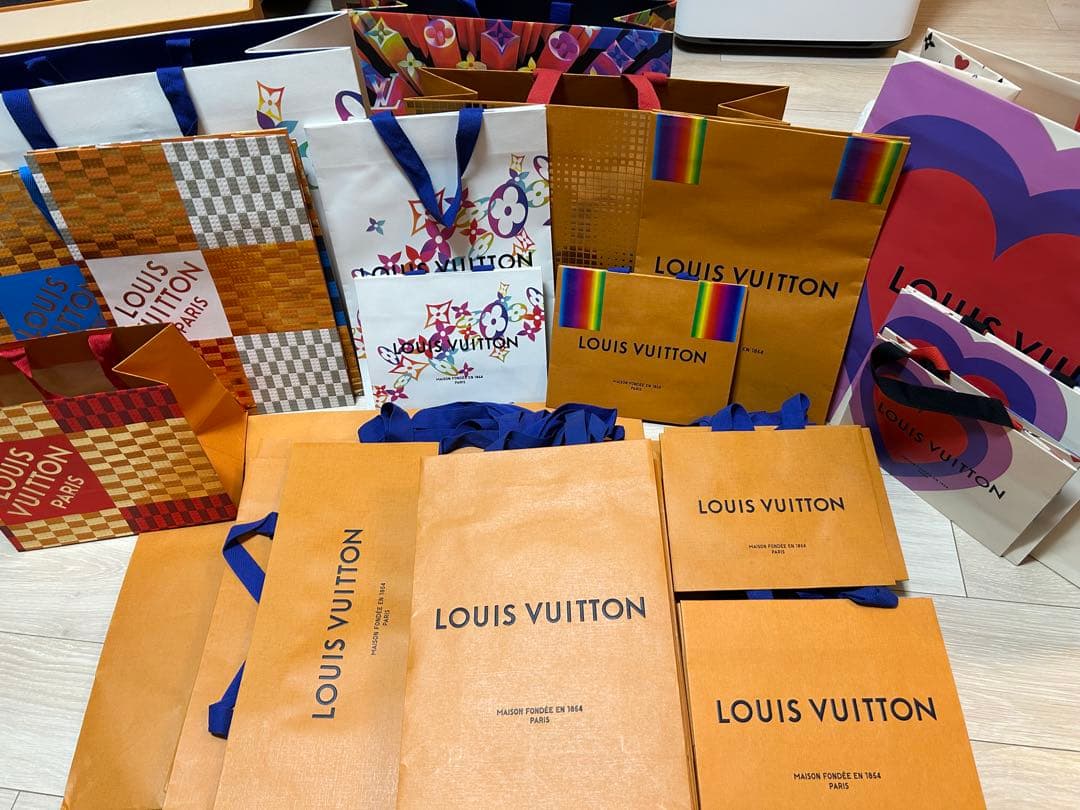 LOUIS VUITTON ルイヴィトン ショッパー 紙袋 オレンジ 45枚