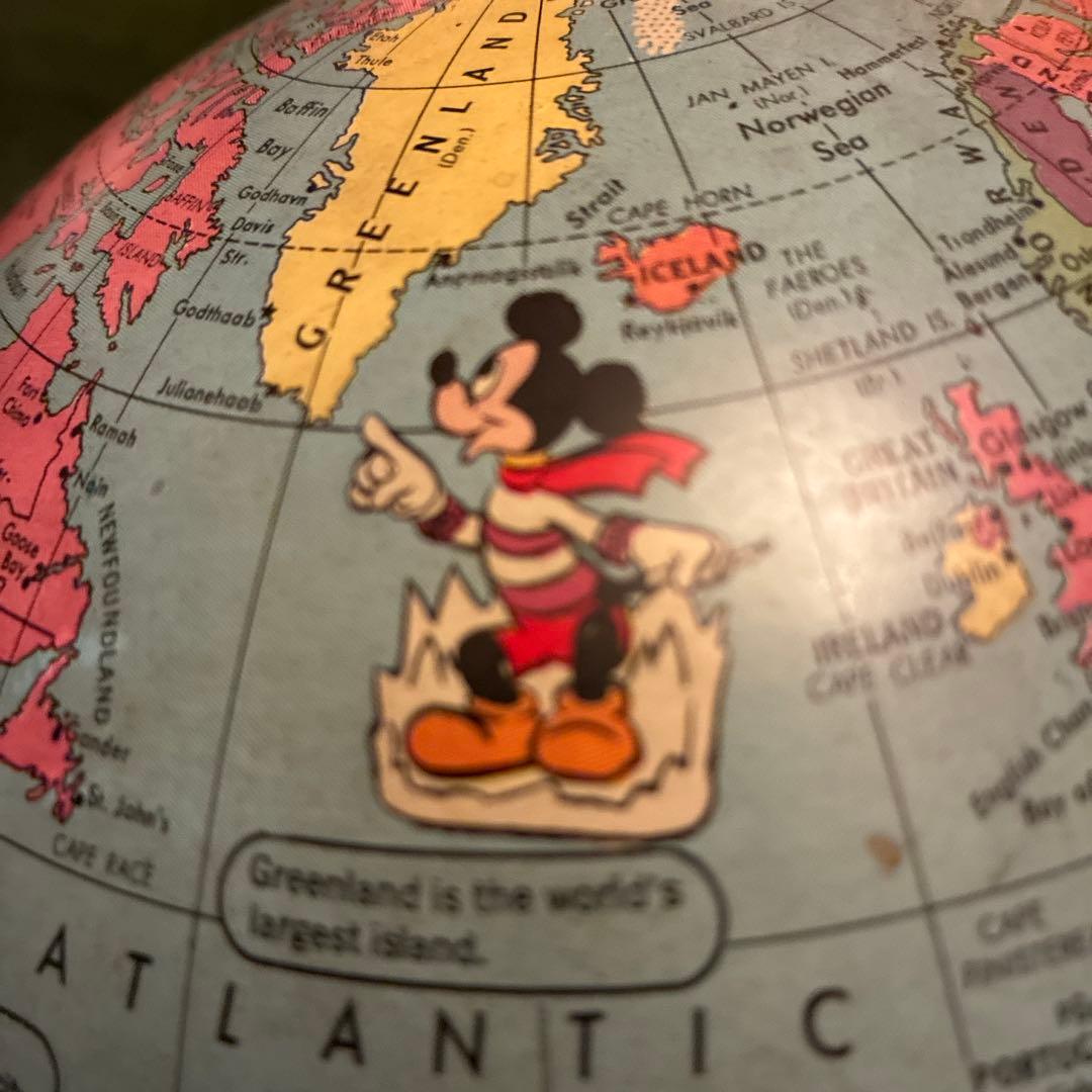 激レア 60's Rand McNally ディズニー 地球儀