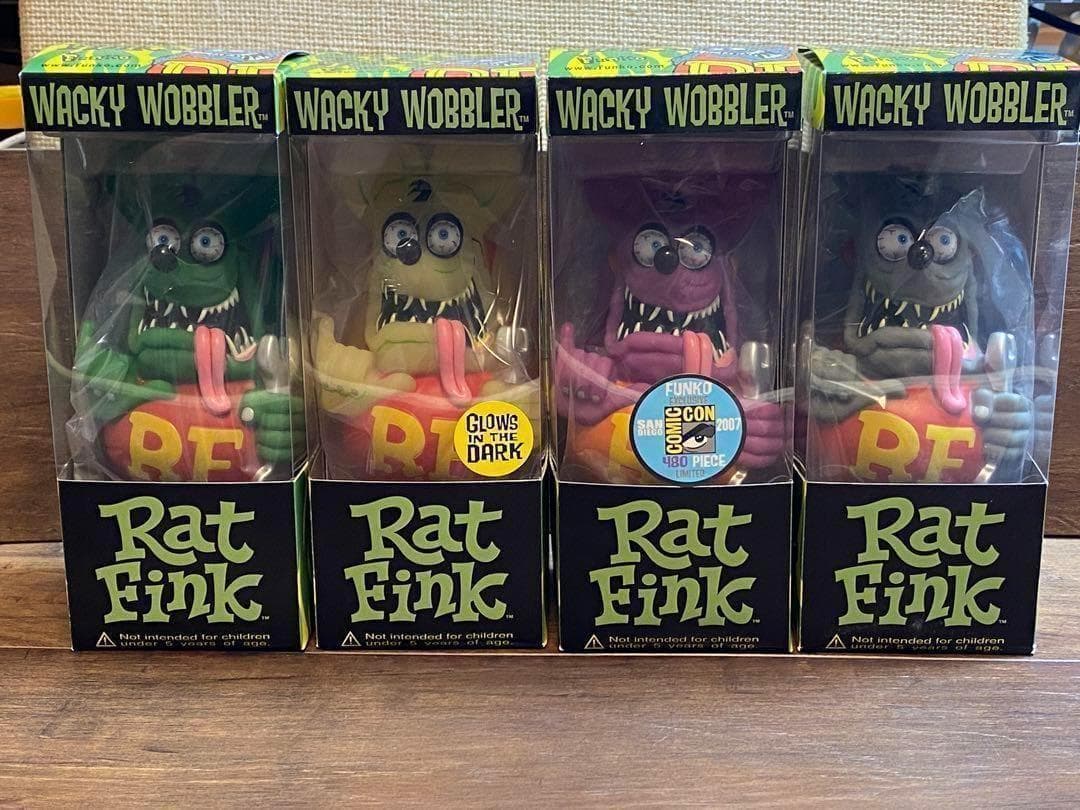 新品 FUNKO ラットフィンク ボビングヘッド フィギュア 4体セット
