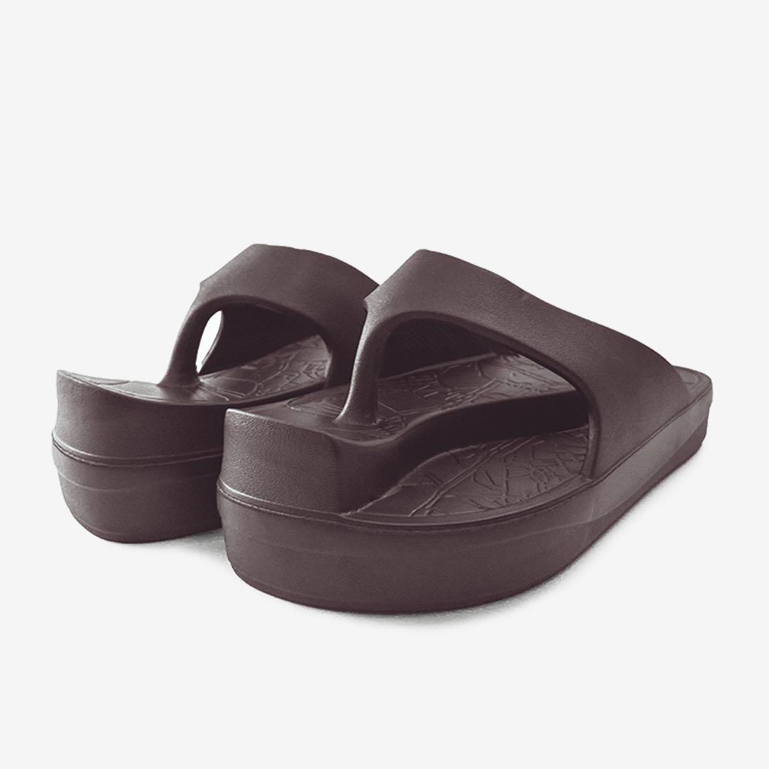 【ラクバキ】イージーサンダル ブラウン　スリッポンサンダル 厚底　Mサイズ