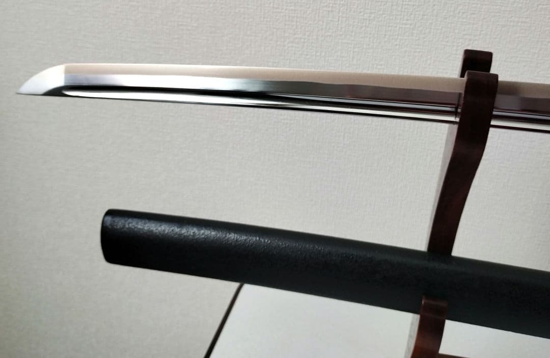 日本刀　黒塗鞘模造刀　美品