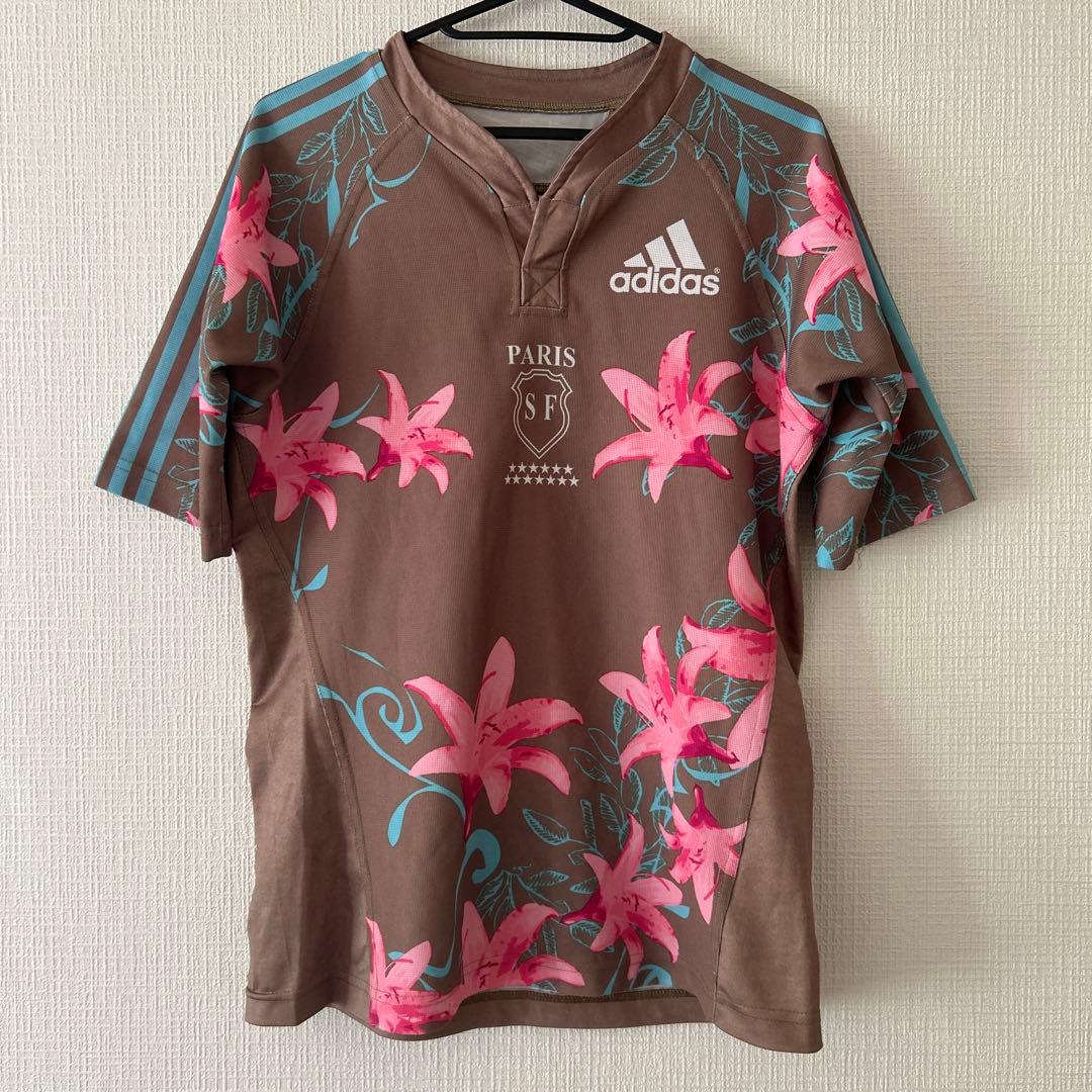 【パリ限定 】adidas 花柄 サッカーシャツ ブラウン