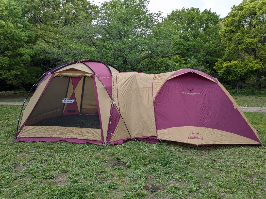 コールマン　タフワイドドームⅣ300&ドームスクリーンタープ380 バーガンディ