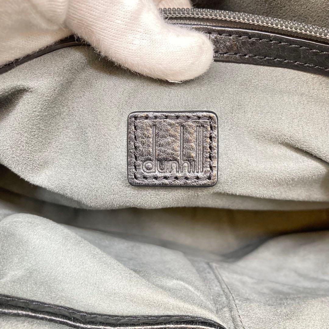 美品❗️ dunhill ダンヒルPVCハンドバッグビジネスバッグメンズ ブラック