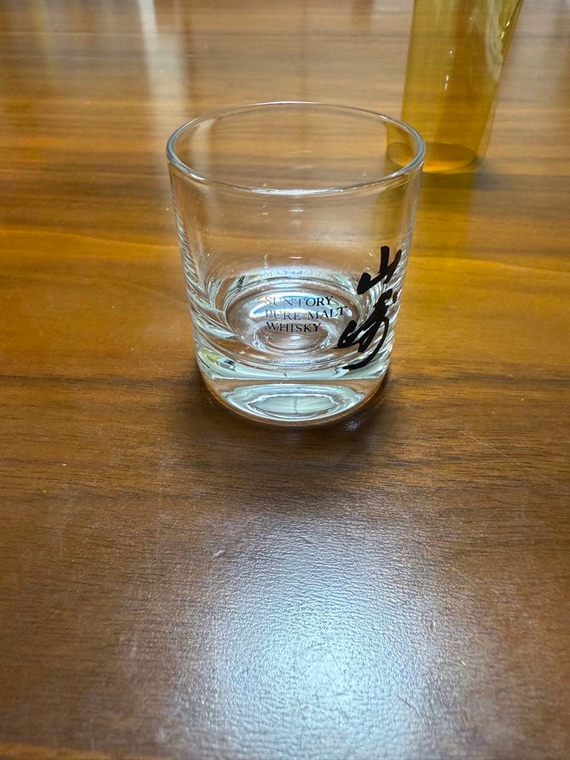山崎ウイスキー　限定水彩画ミニチュアボトルグラスセット