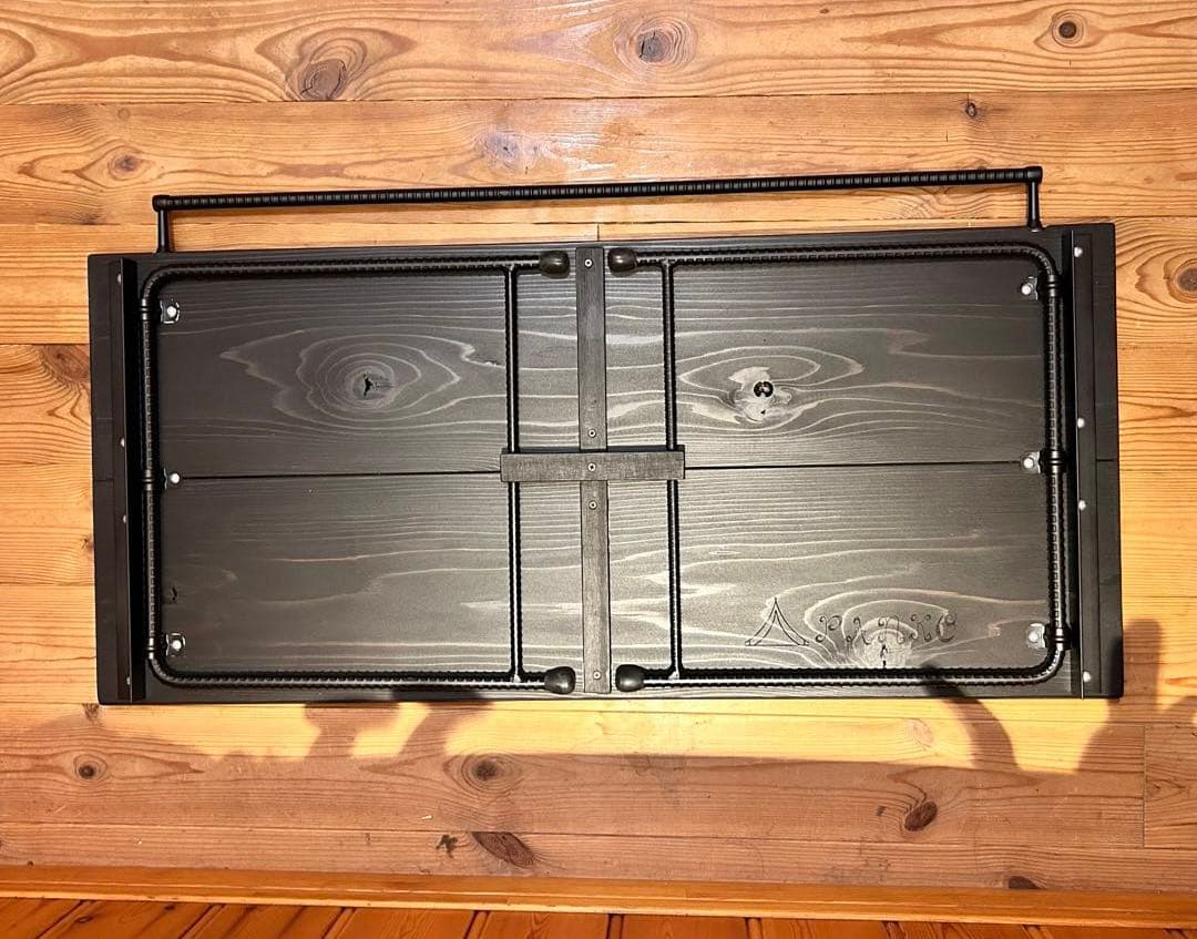 No.565 アイアンローテーブル オルテガテーブル　ネイティブ柄