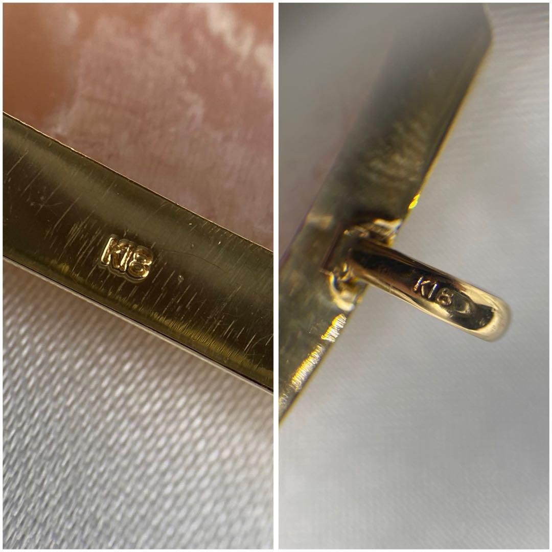 カメオ K18 ペンダントトップ ブローチ 2個セット