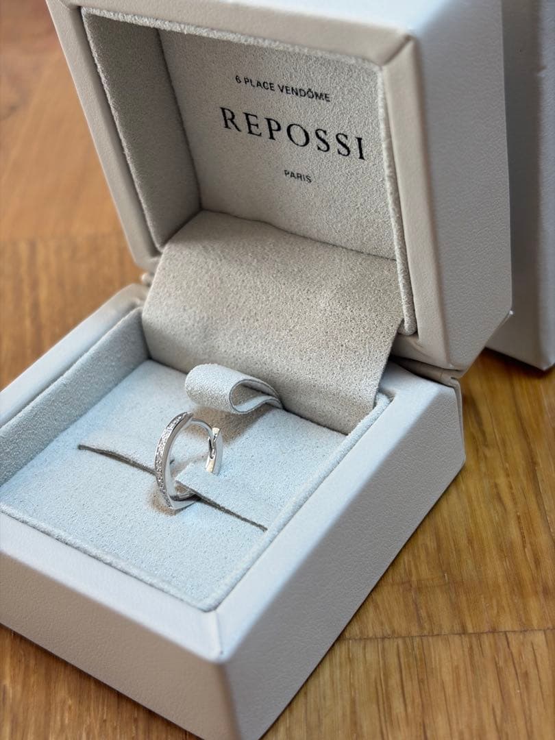 専用＊レポシ Antifer ホワイトゴールド パヴェダイヤモンドピアス