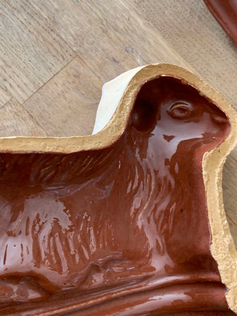 フランス アンティーク アニョーパスカル型 アルザス地方 スフレンハイム焼き