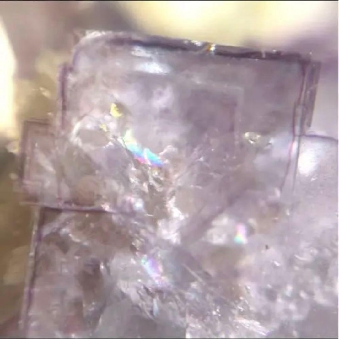 中国　ヤオガンシャン産　ブルー　パープル　フローライト　原石　鉱物標本